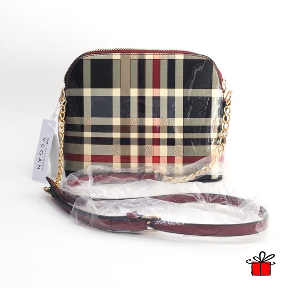 Diophy Handbags - Diophy Plaid Crossbody Bag